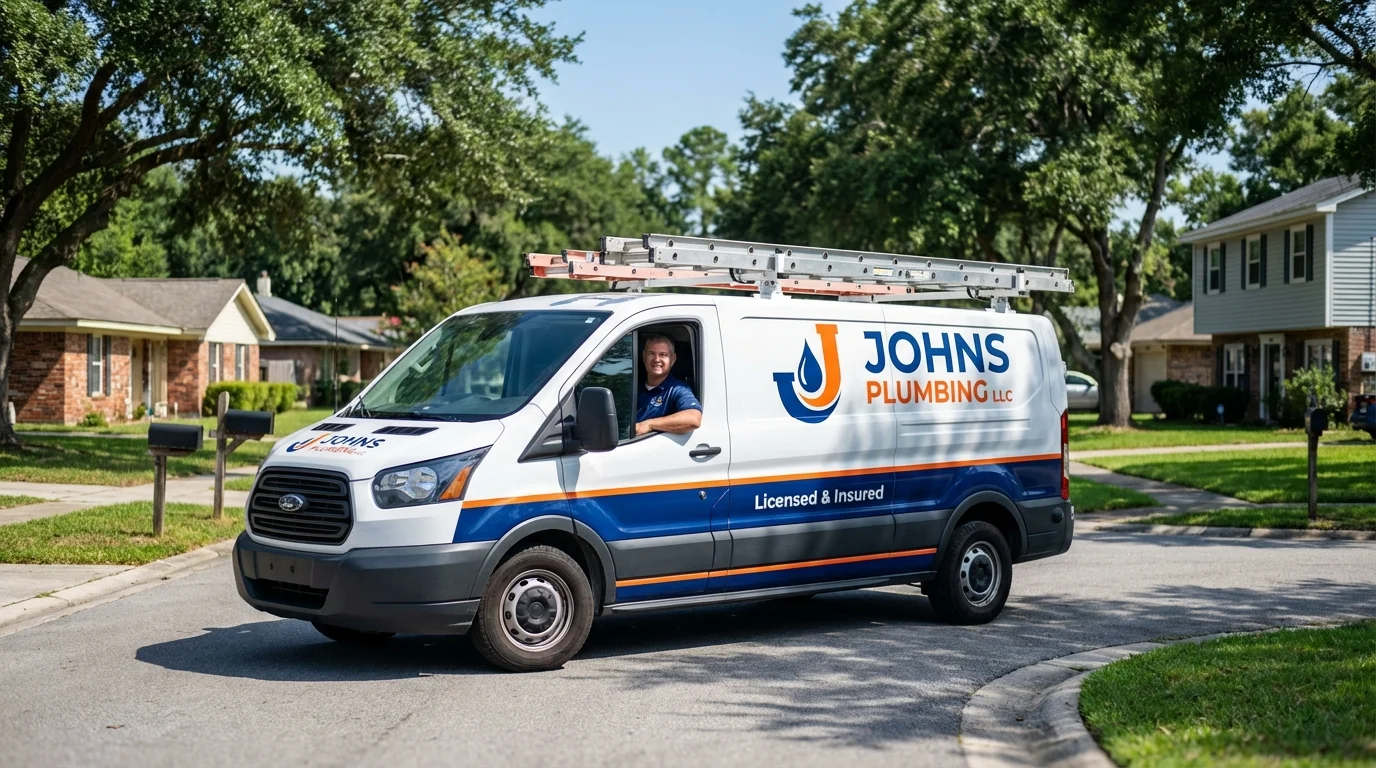 Johns Plumbing LLC service van in Superior, MT